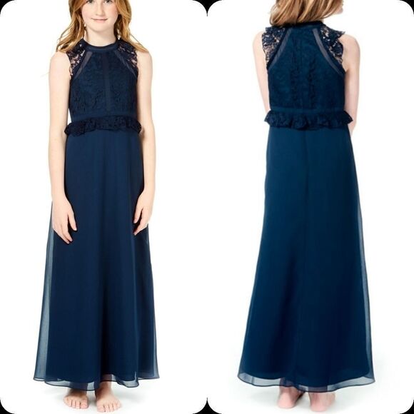 Bari Jay wine color JUNIOR BRIDESMAID dress - Picture 1 of 8